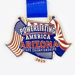 Lightweight Zinc Alloy Custom Medal Ribbon Attachment Sport Competition Trophy Engraved Award