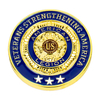 Antique Gold Plated Minimalist Design Anniversary Celebration Branding Challenge Coin