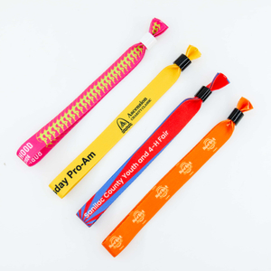 2025 New Custom Logo Polyester Sport Event Wristband For Running Race Marathon Team Building Company Promotion