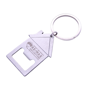 Creative Promotional Gift Zinc Alloy Opener Keychain Logo Engraving Souvenir Bulk Order