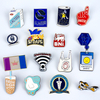 Modern Geometric Design Metal Lapel Pin for Brand Identity and Team Building
