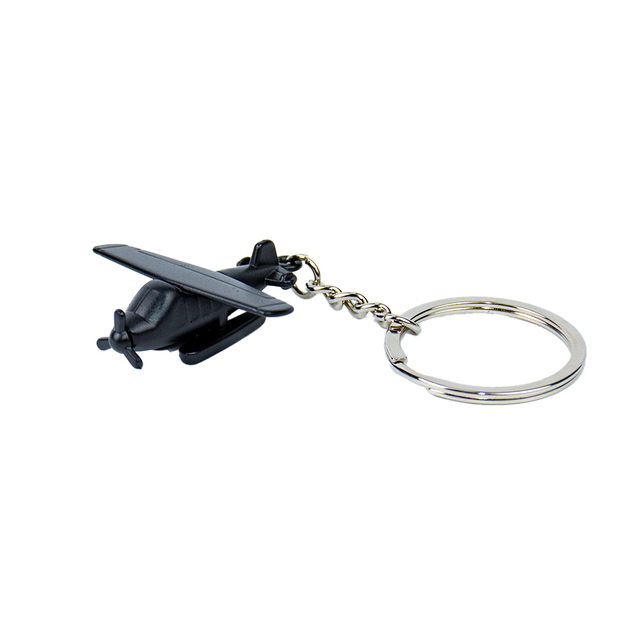 Custom Airplane Zinc Alloy Keychain UV Printed Laser Engraved Blank Keychain for Promotional Events Daily Accessories MOQ50 Fast Shipping