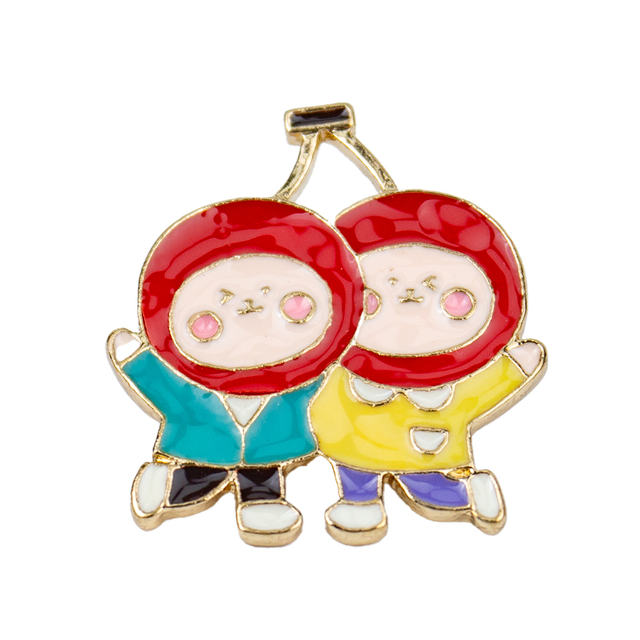 Promotional custom logo metal badge on event banner