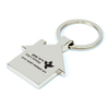 Stylish Light Luxury Zinc Alloy Keychain Custom Logo Laser Hollow for Supermarket Events Wedding Souvenir Gifts token Key Chain