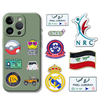 Saudi Palm & Sword Metal Phone Sticker - 3D Gold Plated Back Cover Decal for iPhone & iPad