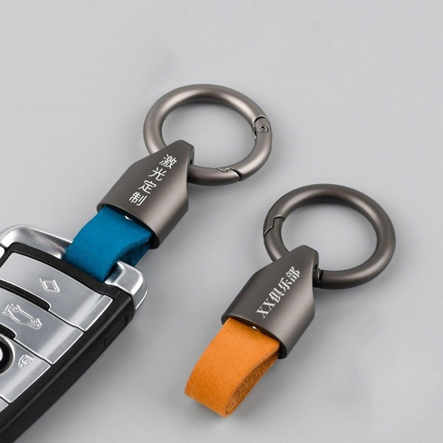 Stylish Metal Lock Braided Rope Keychain Durable Daily Use Gift for Men Women