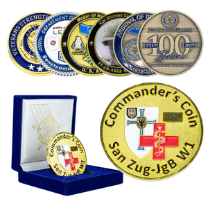Customized Zinc Alloy Enamel Challenge Coin for Anniversary Events and Collectible Gifts