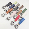 Custom Luxury UV Printing Personalized Logo Promotional Gifts Daily Accessories Car Leather Keychain with Zinc Alloy
