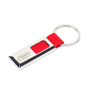 Eco-Friendly Recyclable Zinc Keychain Custom Logo Engraved for Corporate Sustainability Gifts Team Building Events
