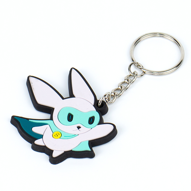 Custom 2D Soft Pvc Keychain Key Chain Logo Soft Rubber Keychains Silicone Keyring Rubber Personalized 3D Customized Key Chain