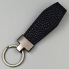 Minimalist Genuine Leather Business Keychain – Professional Office Accessory