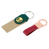 Durable Leather Keychain with Metal Hook Anti-Scratch Coating Corporate Gifts