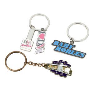 Custom Logo Zinc Alloy Enamel Filled Keychain Bulk Wholesale Promotional Corporate Gift Souvenir Personalized Metal Key Chain