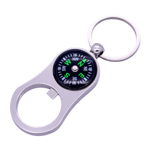 Creative Promotional Gift Zinc Alloy Opener Keychain Logo Engraving Souvenir Bulk Order