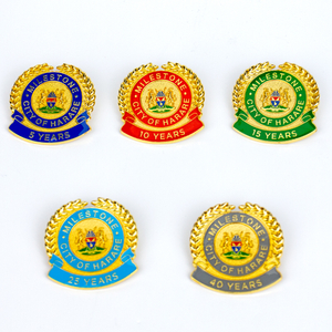 Modern Geometric Design Metal Lapel Pin for Brand Identity and Team Building