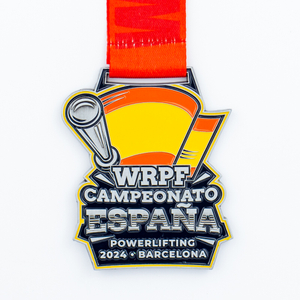 Minimalist Custom Medal Zinc Alloy Enamel Sports Participation Award Corporate Wellness Program Gift