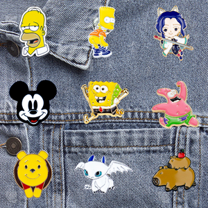 Custom Classic & Trendy Anime Zinc Alloy Enamel Badge Pin - Nostalgic & Stylish Lapel Pin for Fans & Fashion