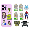 Trendy 3D Metal Phone Sticker - Custom Design for Phone & Backpack Decoration