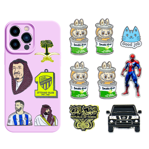 Trendy 3D Metal Phone Sticker - Custom Design for Phone & Backpack Decoration
