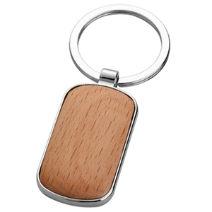 Minimalist UV Printed Keychain Wedding Souvenir Wood Daily Accessory Design 