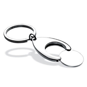 Christmas Limited Edition Enamel Snowflake Shopping Cart Token Keychain for Holiday Promos