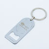 Customized Engraved Logo Stainless Steel Blank Keychain with Bottle Opener Promotion Metal Gift Keychain with Bottle Opener