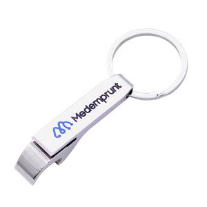 Personalized Custom Sublimation Metal Blank Wedding Favor Bottle Opener Keyring with Custom logo