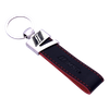 Luxury Custom Leather Keychain with Embroidery and UV Printing for Car Keys Personalized Logo Heat Transfer PU Material