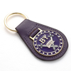 Durable Leather Keychain with Metal Hook Anti-Scratch Coating Corporate Gifts