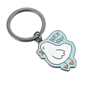 Trendy Zinc Alloy Enamel Keychain Modern Daily Wear Custom Branding Event Supplies Premium Souvenir Keychain