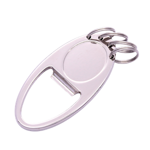 Creative Promotional Gift Zinc Alloy Opener Keychain Logo Engraving Souvenir Bulk Order