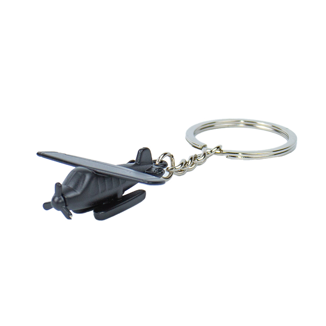 Custom Airplane Zinc Alloy Keychain UV Printed Laser Engraved Blank Keychain for Promotional Events Daily Accessories MOQ50 Fast Shipping