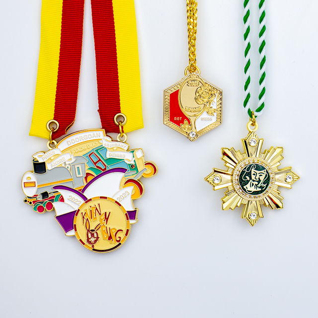 Custom Zinc Alloy Enamel Medal with Train - Car, Cultural Symbol & Drama Mask Design for 2022 - 2023 Annual Urban Events Art Competitions Team Honor Award