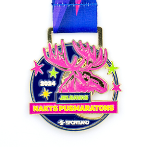 Minimalist Custom Medal Zinc Alloy Enamel Sports Participation Award Corporate Wellness Program Gift