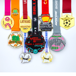Premium Engraved Medal Zinc Alloy Enamel Custom Logo Academic Achievement Award Corporate Excellence