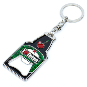 Eco Conscious Custom Zinc Alloy Bottle Opener Keychain Recyclable Promotional Gift for Green Corporate Events