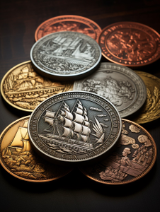 Premium Custom Challenge Coin with Enamel Color & 3D Relief, Corporate Awards Anniversary Gifts, Zinc Alloy Custom Coin