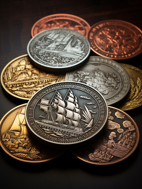 Premium Custom Challenge Coin with Enamel Color & 3D Relief, Corporate Awards Anniversary Gifts, Zinc Alloy Custom Coin