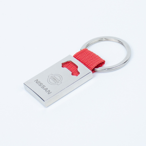 Eco-Friendly Recyclable Zinc Keychain Custom Logo Engraved for Corporate Sustainability Gifts Team Building Events