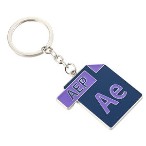 Wholesale Custom Personal Logo Promotional Keychains Round Keychain Metal Crafts Logo Keychain Metal