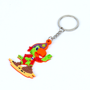 Custom 2D Soft Pvc Keychain Key Chain Logo Soft Rubber Keychains Silicone Keyring Rubber Personalized 3D Customized Key Chain