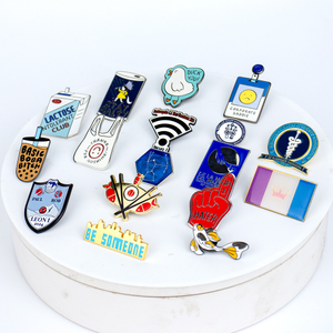 Seasonal Holiday Themed Enamel Badge for Christmas Gifts and Charity Drives