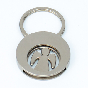 Practical Memorial Zinc Alloy Custom Hollow Out Logo Wedding Souvenir Daily Decoration Metal Token Keychain