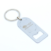 Customized Engraved Logo Stainless Steel Blank Keychain with Bottle Opener Promotion Metal Gift Keychain with Bottle Opener