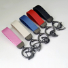 Minimalist Genuine Leather Business Car Keychain – Professional Driver Accessory