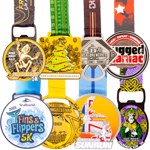 Lightweight Zinc Alloy Metal Medal with 3D Design for School Competitions and Marathons