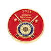 Antique Gold Plated Minimalist Design Anniversary Celebration Branding Challenge Coin