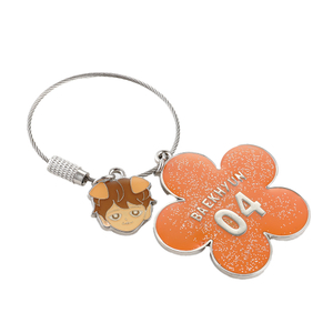 Sustainable Zinc Alloy Enamel Keychain Ethical Custom Logo Bulk Order Corporate Anniversary Gifts Keychain