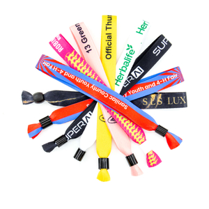 2025 New Custom Logo Polyester Sport Event Wristband For Running Race Marathon Team Building Company Promotion