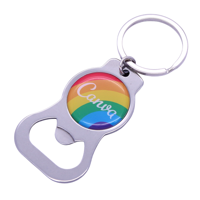 Premium Zinc Alloy Beer Bottle Opener Keychain Custom Logo Promotional Gift Camping Portable Decor
